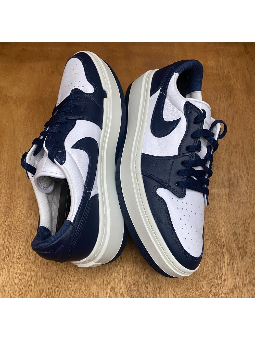 Nike Air Jordan‎ 1 Elevate Low Shoes Womens 11.5 Navy White Sneakers DH7004-141